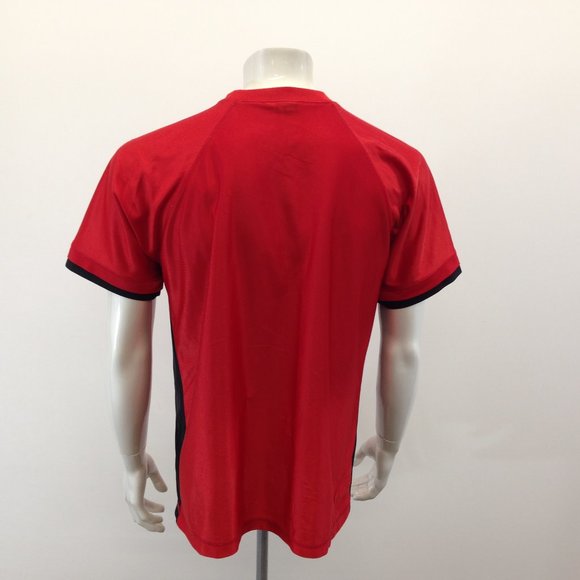 Duos Sport Athletic Shirt Men's Medium Red Black - Picture 2 of 4